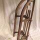 Luge vintage en bois une personne