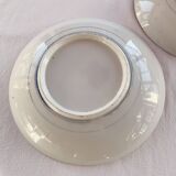 2 large Japanese plates with rare “Inban” decoration