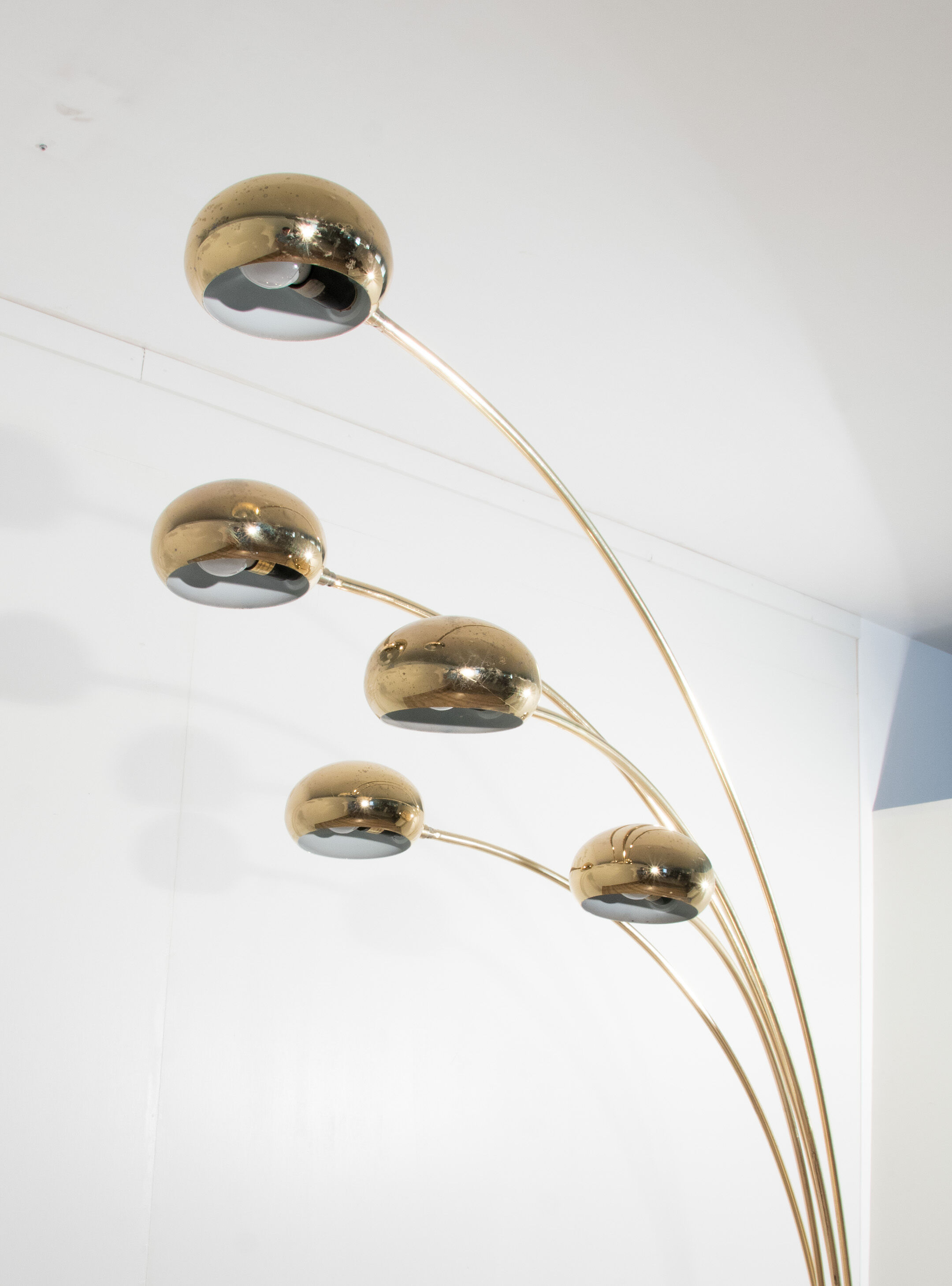 5 arm mid-century italian floor lamp