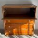 1970s wooden and bamboo sideboard bar cabinet