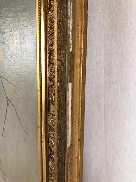 Oil on canvas late nineteenth, early twentieth, Trendy Birds