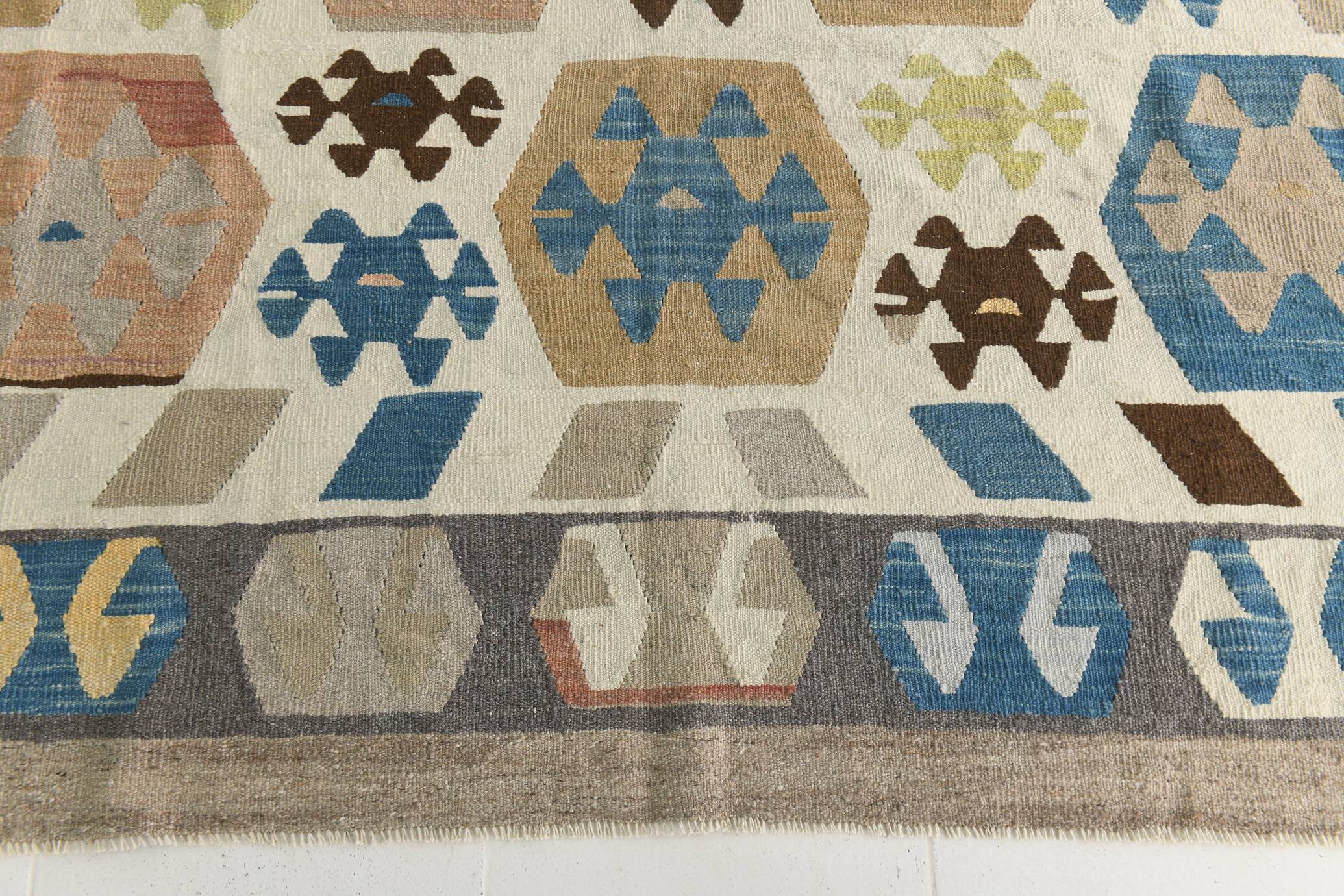 9x11 Rug For Living Room Persian Kilim Rug, 277x342Cm