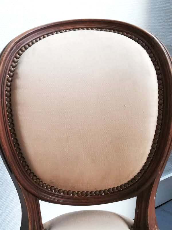 Lot de 5 chaises médaillon style Louis XVI