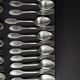 Box of 12 Alfenide table spoons and 12 table forks for Christofle