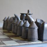 Handmade soapstone chess set / Soap stone chess