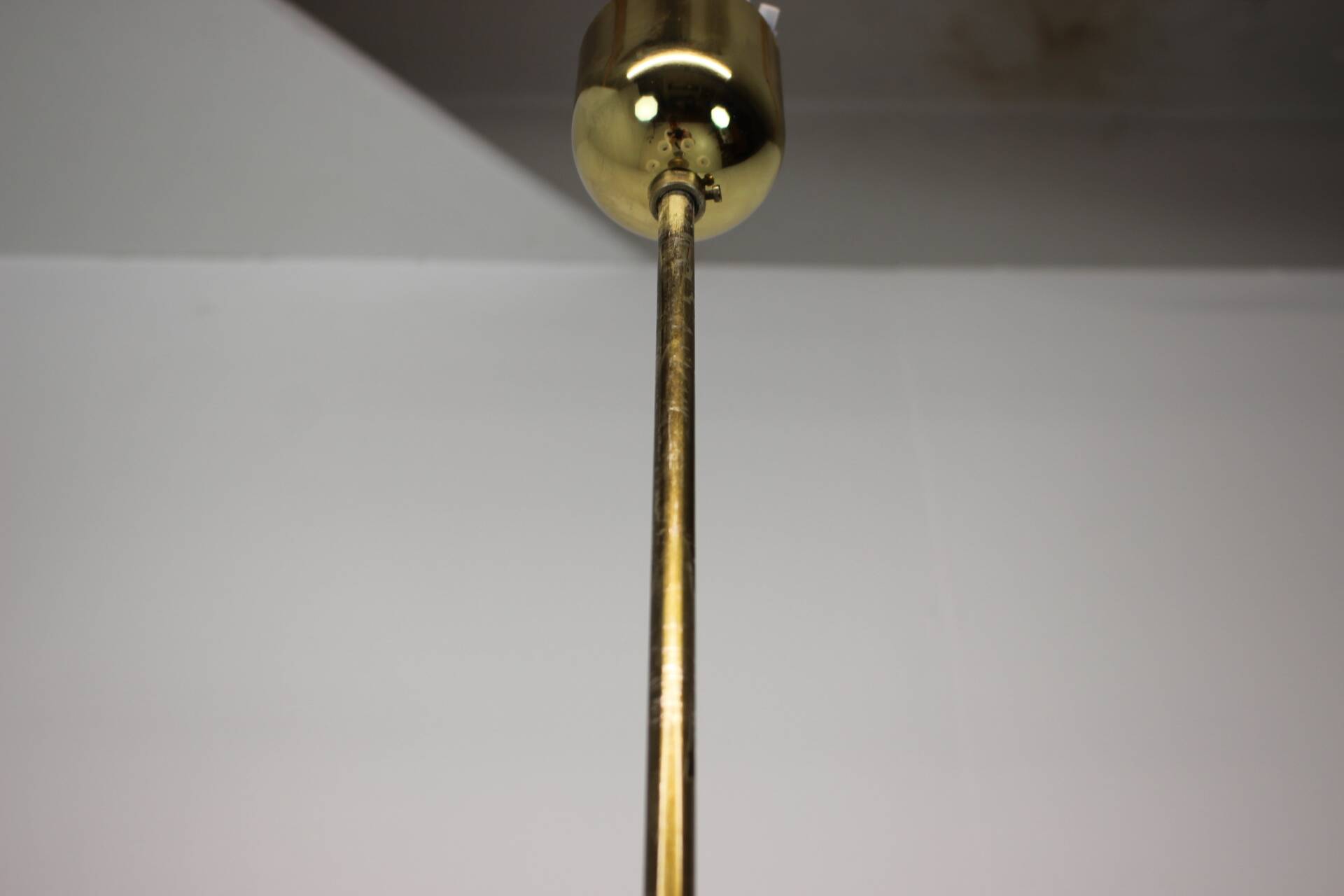 Golden Chandelier by Kamenicky Senov, 1970s, Czechoslovakia