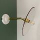 Vintage green enamelled sheet metal wall lamp shade - 3 -