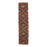 Tapis kilim anatolien vintage fait main turc 86 cm x 373 cm