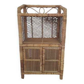 Rattan shelf/cabinet