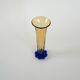 Glass vase “Amber & Cobalt Blue,” Swedish design, 1960s, manufacturer: Orre