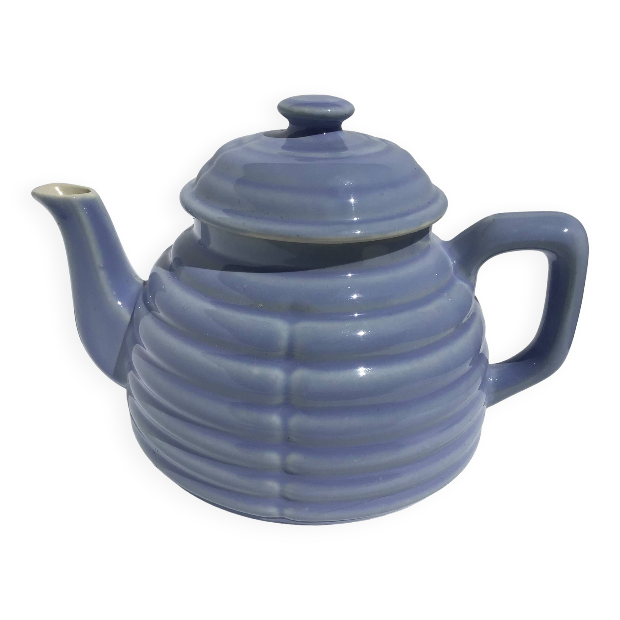 Parma art deco corrugated stoneware teapot 4/6 cups