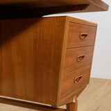 Mid-Century Freestanding Teak Desk, Denmark, 1960s