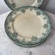 Set of 6 flat plates, ironstone Narcisses Onnaing.