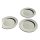 Set of 3 large classic white plates D24.5