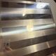 Set of 6 Space Age wall plaques, made of metal, geometric patterns.