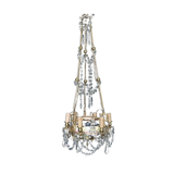 Lustre 6 lights in Crystal, Bronze, and Earthenware