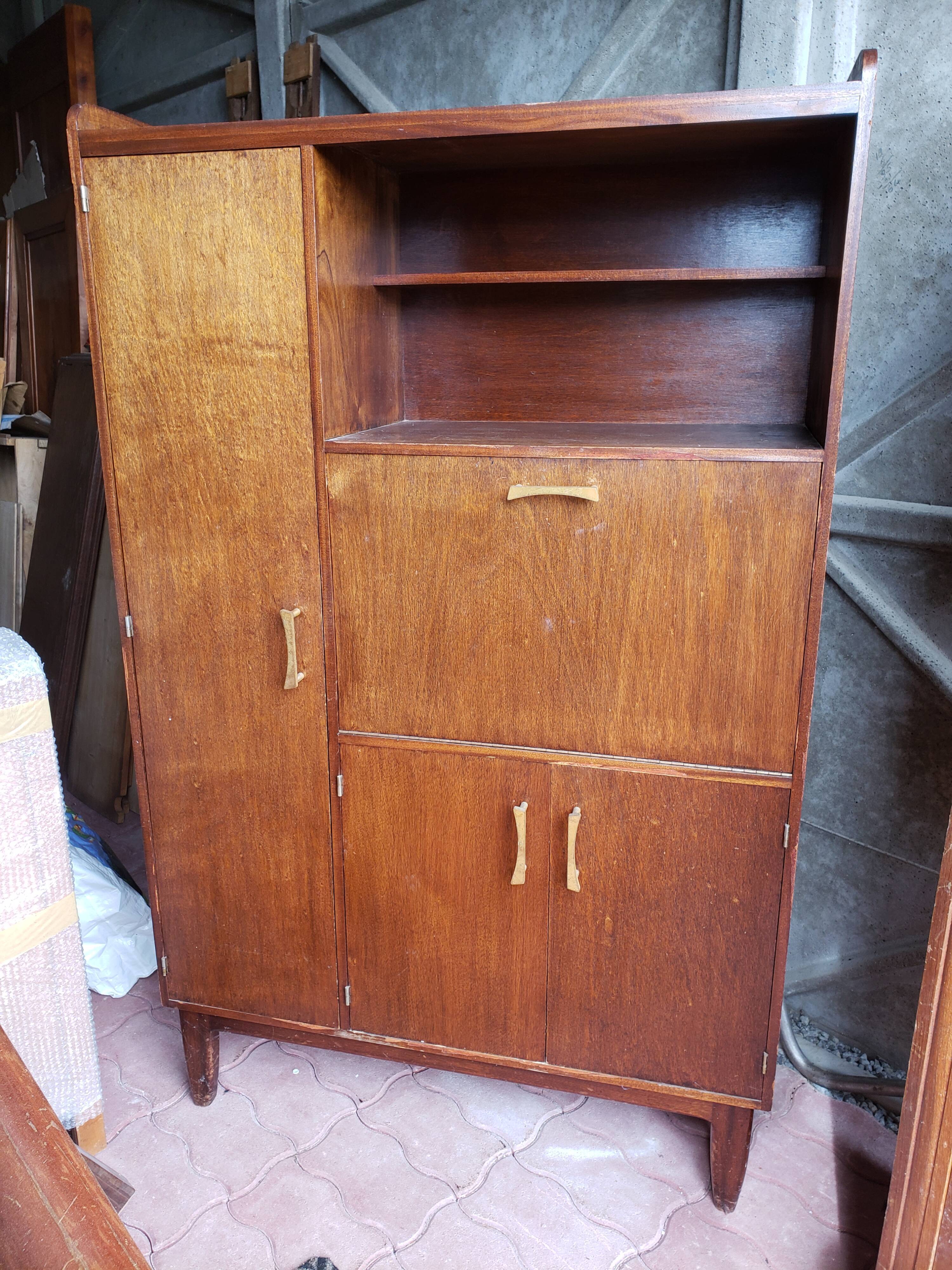 Vintage storage secretary cabinet year 50