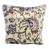 Coussin en tapis vintage fait main