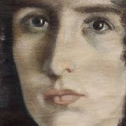 Painting on canvas, portrait of a woman, signed and dated 1926