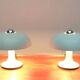 Mid-century German mushroom table lamp from the Space Age, by Kontakt-Werkstätten / Staff, 1960s, set of 2.