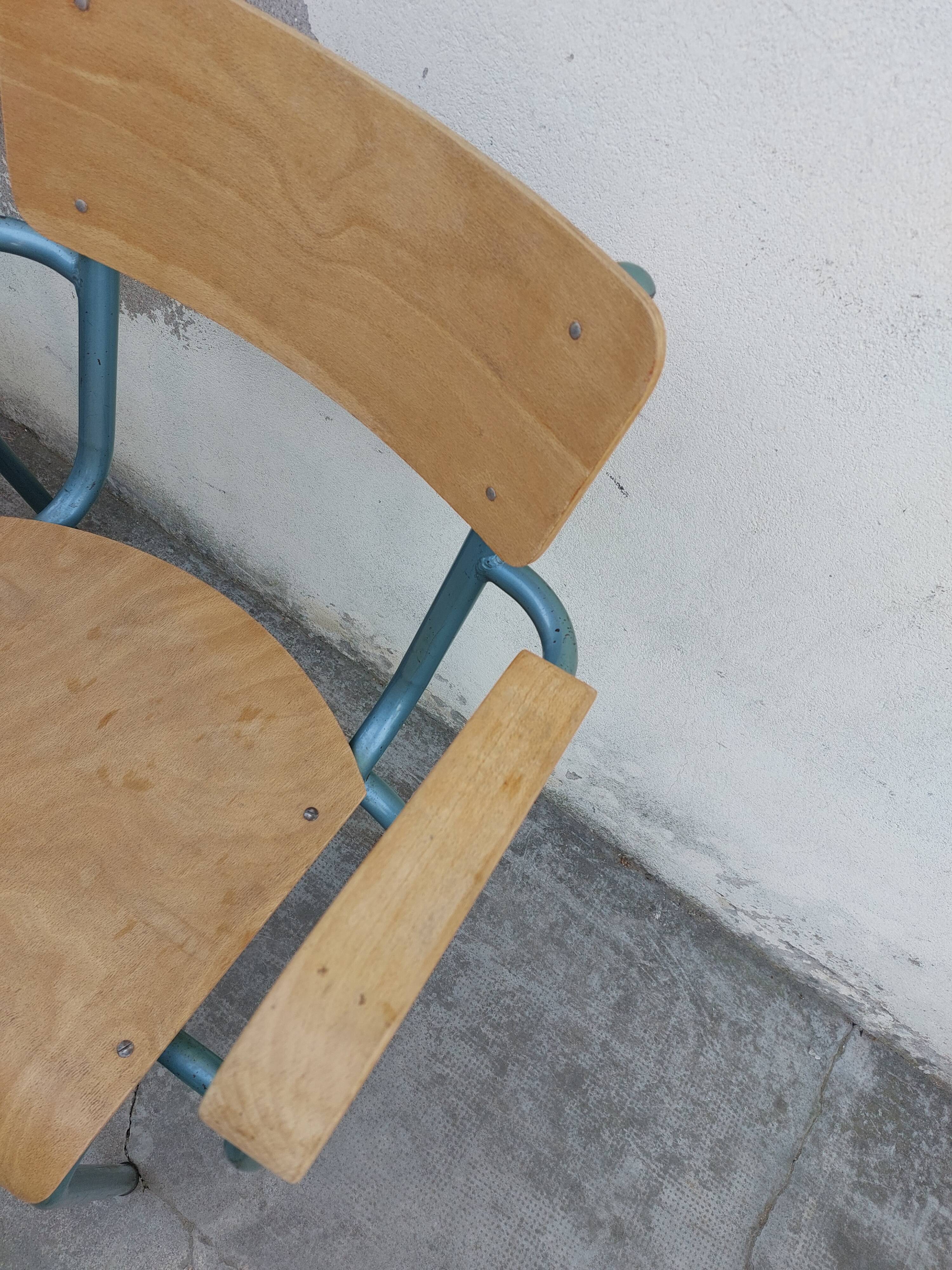 Pair of schoolmaster's chairs