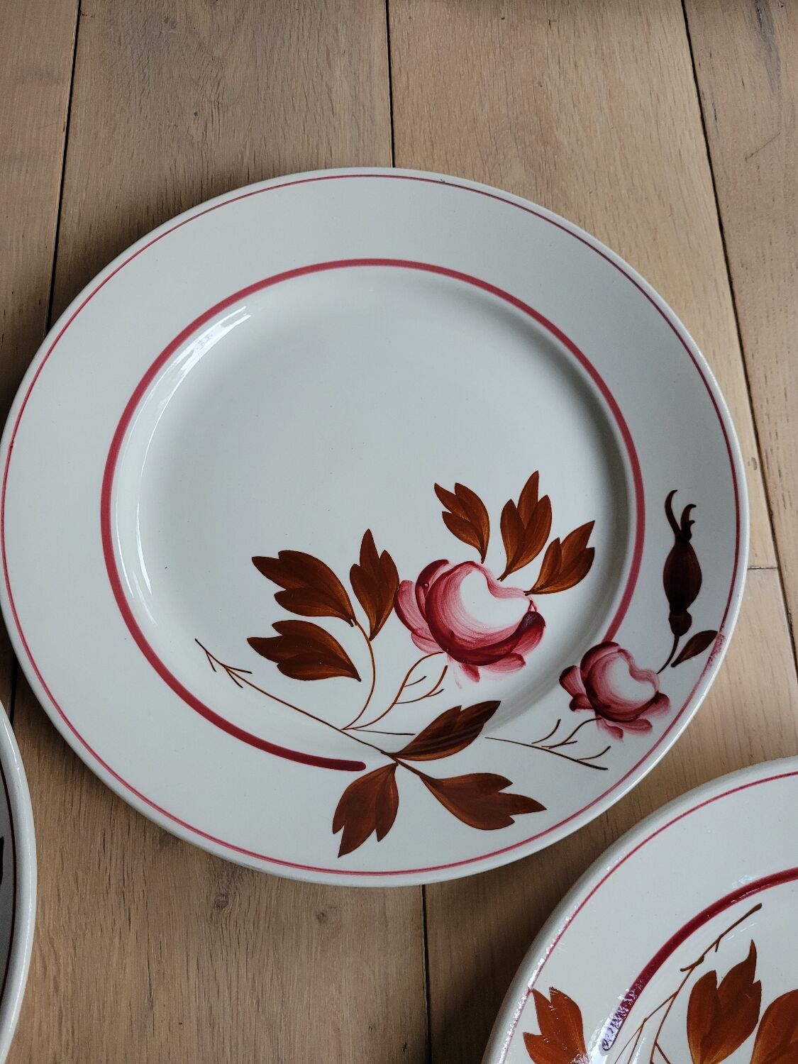 Lot 6 flat plates Touraine de Lunéville