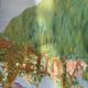 Oil on panel Sanary beach 1950