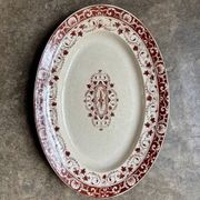 Jules Vieillard oval dish - Bordeaux in iron earth, "Louis XV" service