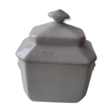 Old white sugar bowl