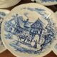 Set of 12 vintage deep plates Gien and Wedgwood 1967-71