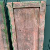 Pair of patinated wooden shutters