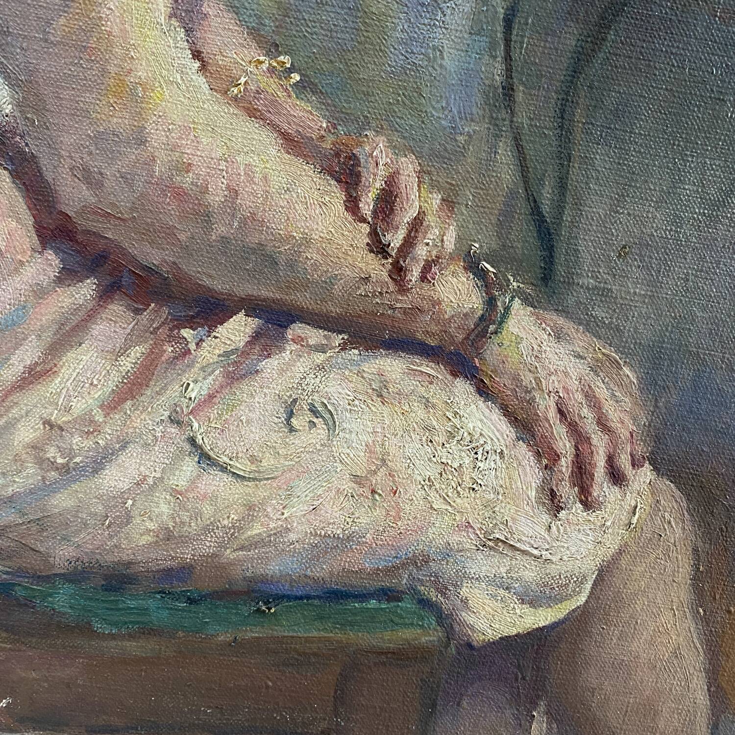 Painting 1966 "A woman at her window"