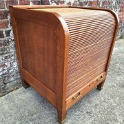 Large Art Deco curtain cabinet, antique secretary.