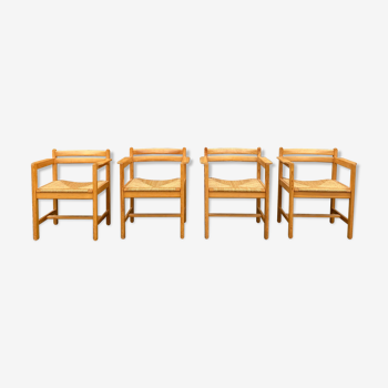 4 chaises « Asserbo » de Karl Andersson & Söner, Borge Mogensen