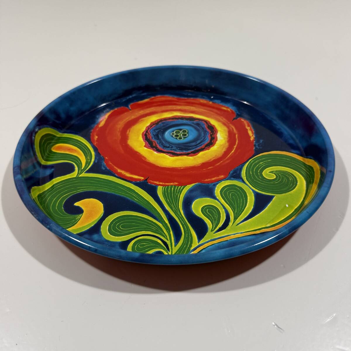 Vintage Flowerpower tin tray 1970’s