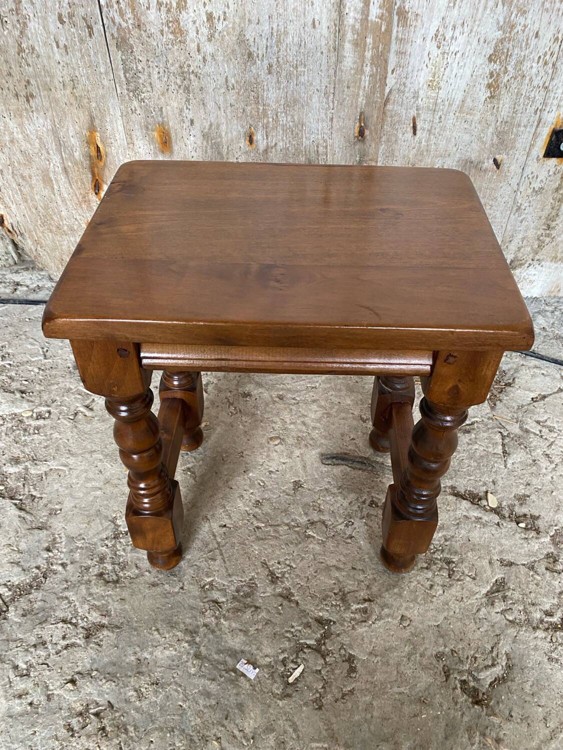 Vintage Solid Oak Nightstand #D545