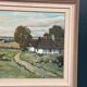 Swedish Oil on Canvas – “Farms with Grazing Cows” by Hjalmar Lindblom