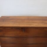 Antique Chest Of Drawers In Solid Walnut, Italy 19th Century