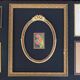 Set of 8 gilded wood or resin or vintage brass frames