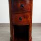 Petit meuble d'appoint circulaire ou chiffonnier en palissandre années 60, Inde