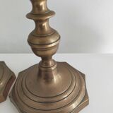 Pair of 19th century bronze candlesticks