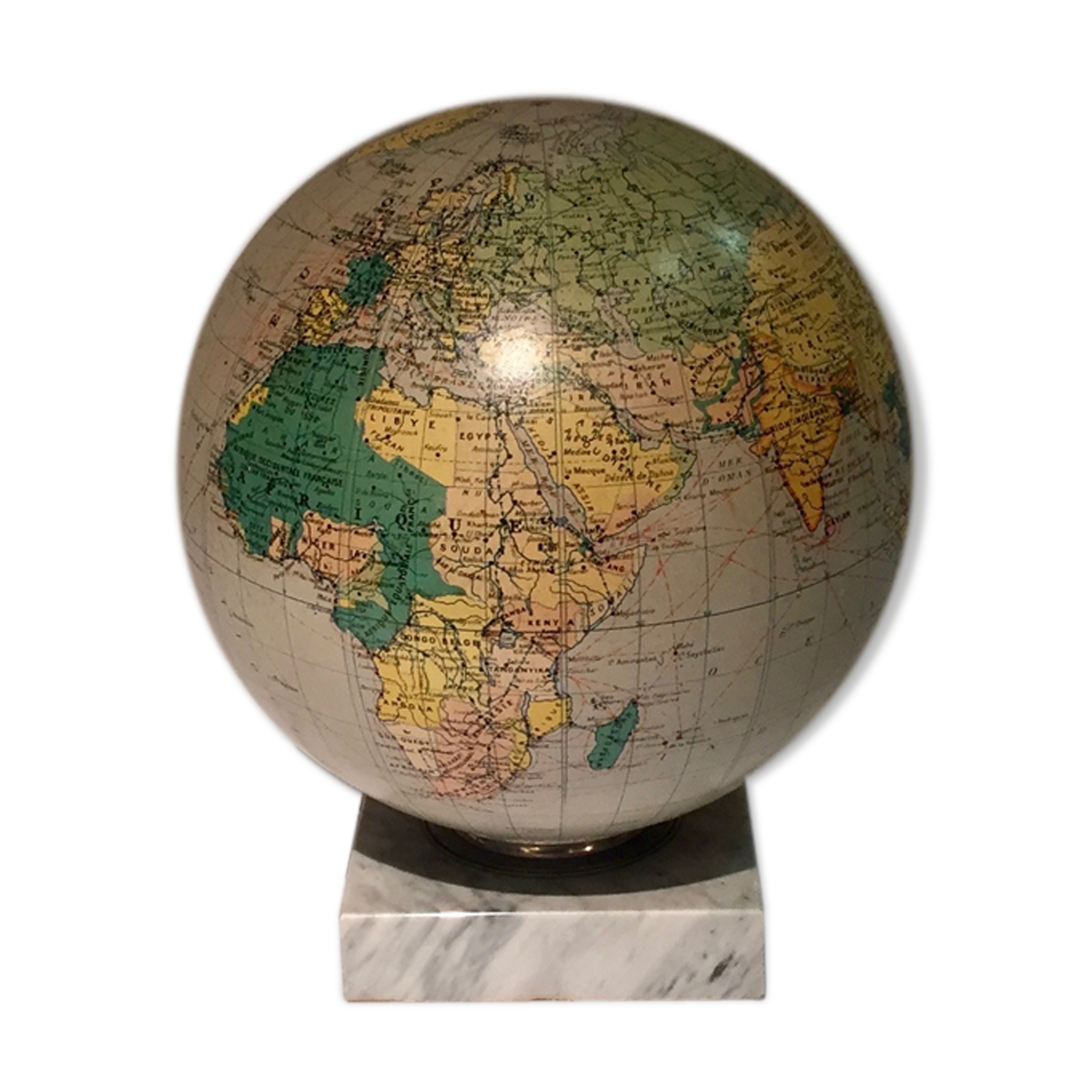 Vintage 20th century glass globe