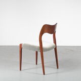 1950s “Model 71” dining chairs by Moller, Denmark