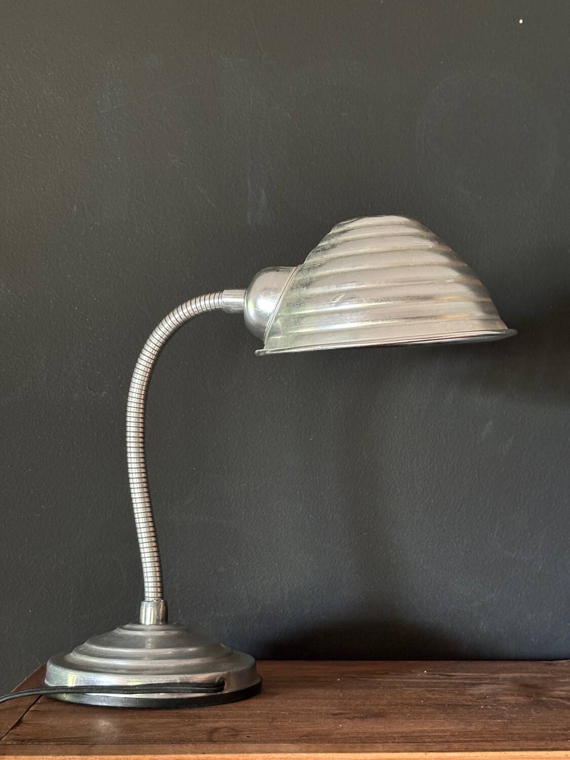 Vintage aluminum lamp