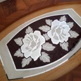 Wooden tray Art Deco mirror tray signed Germonde