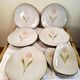Niderviller Tulip stoneware plates and bowls