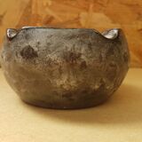 Old gray ceramic ashtray 70s vintage