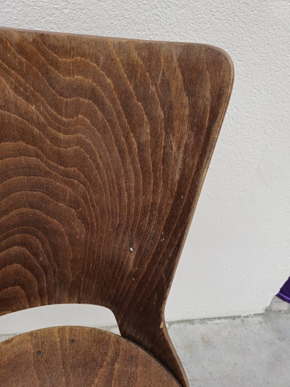 Baumann "Dove" bistro chair, vintage 1950s