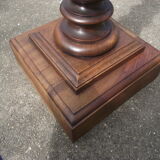 Solid walnut column late 19th early 20th