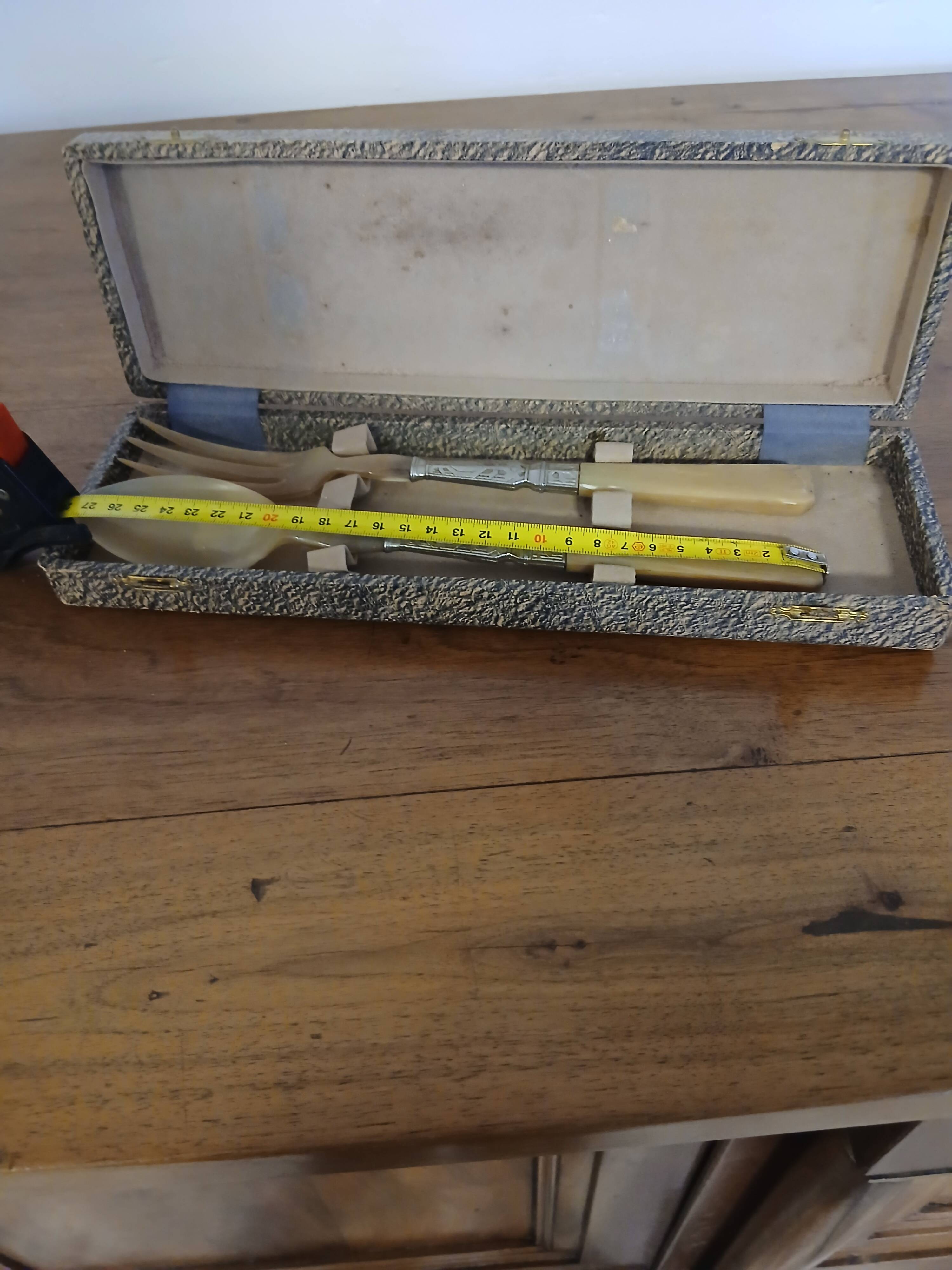 antique salad server